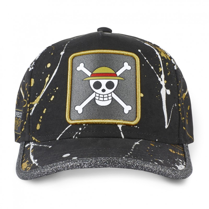 One Piece Skull Trucker Tag with net Capslab - 2