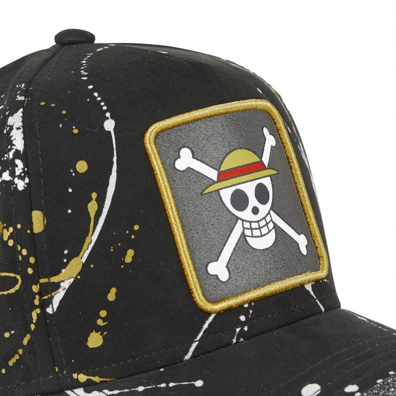 One Piece Skull Trucker Tag with net Capslab - 3
