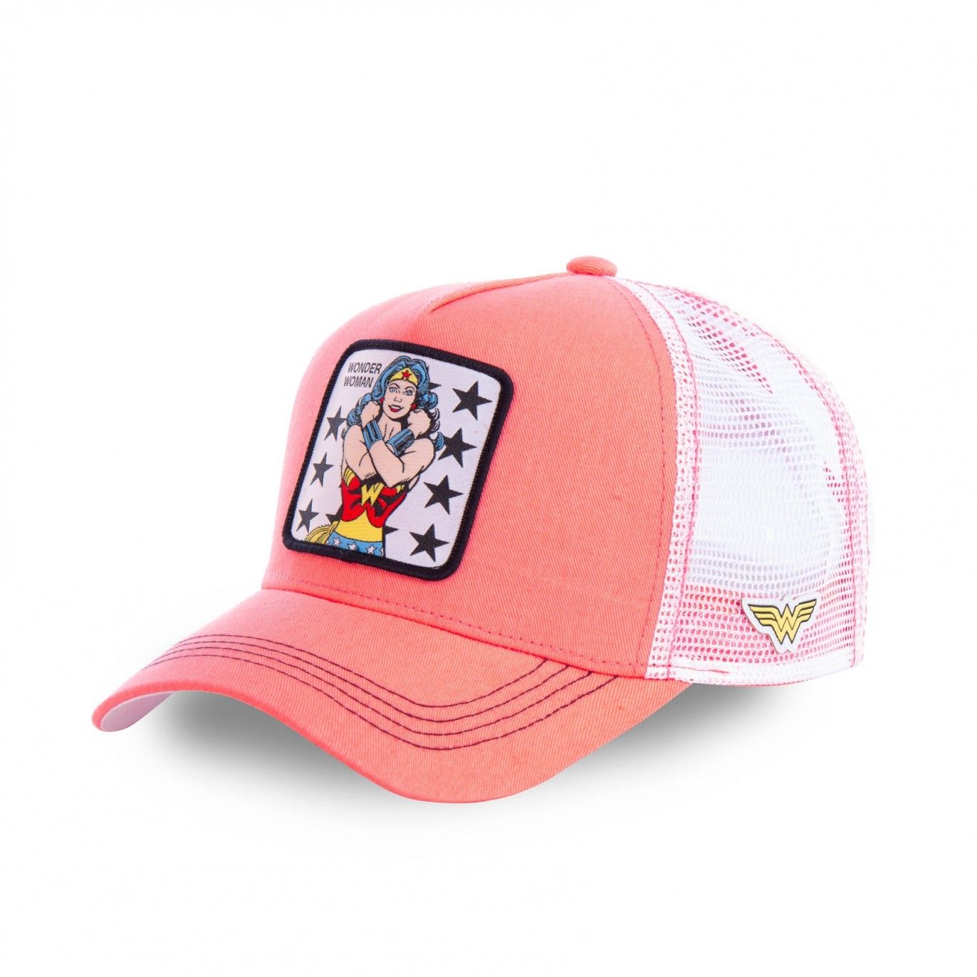 Casquette Trucker Dc Comics Wonder Woman Snapback Rose Capslab Capslab - 1