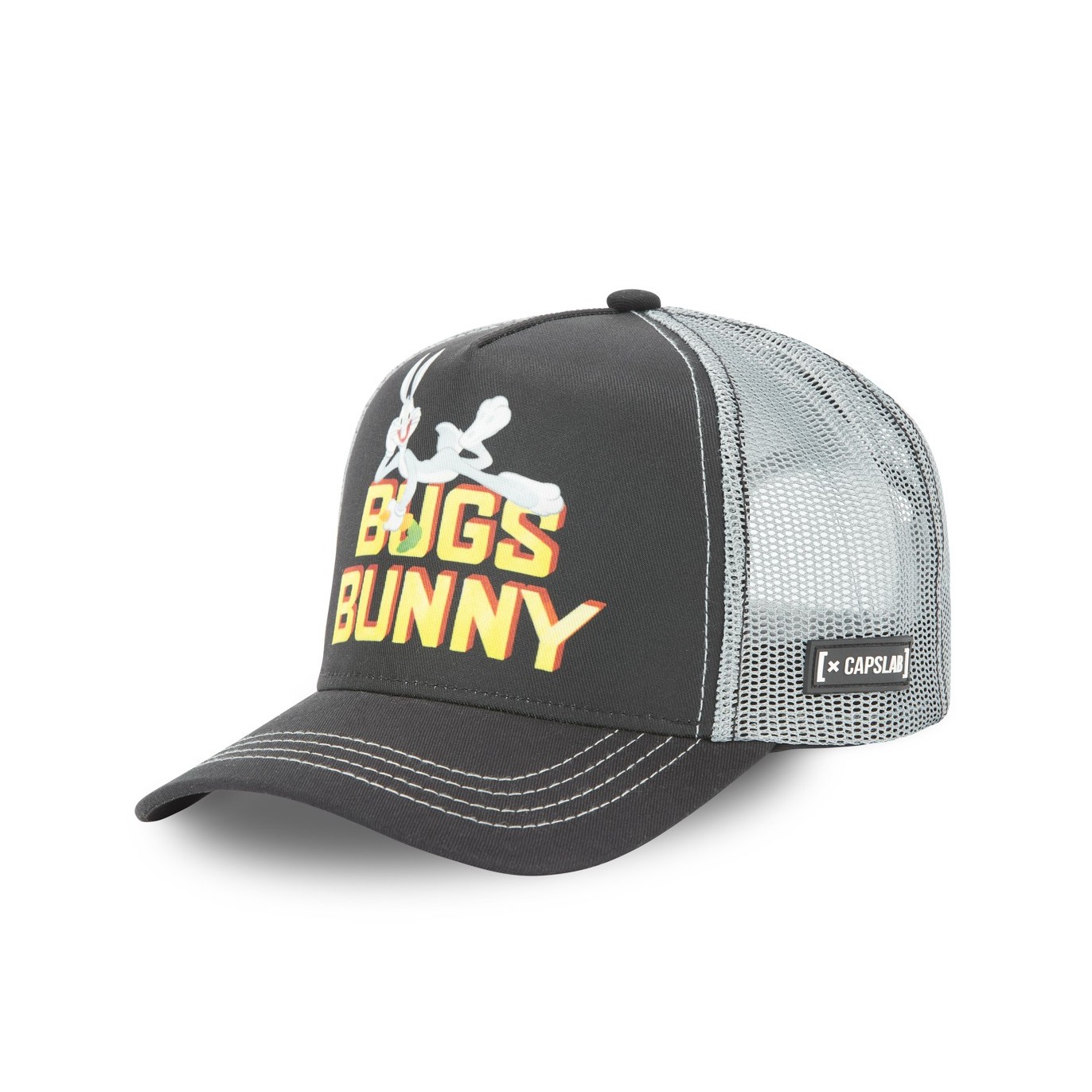 Casquette Trucker Looney Tunes Bugs Bunny Snapback Noir Capslab Capslab - 1