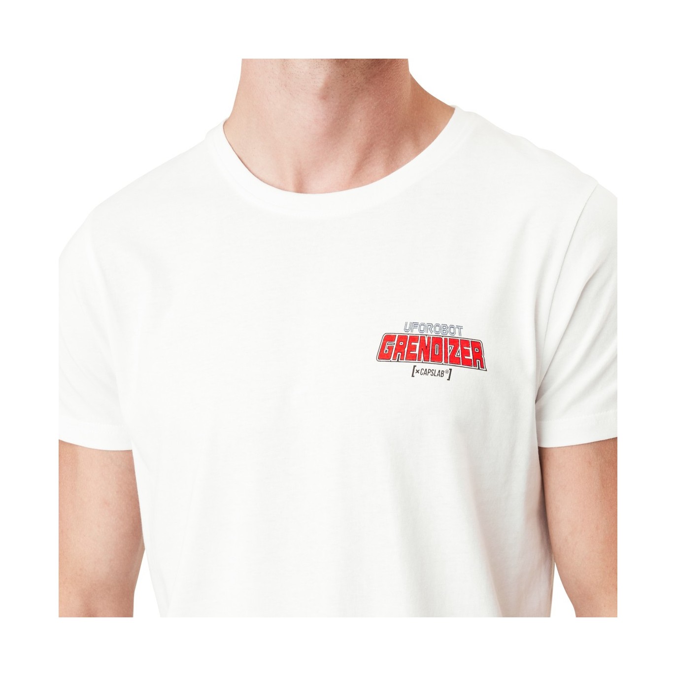 T-shirt Goldorak Actarus Homme Blanc Capslab Capslab - 2