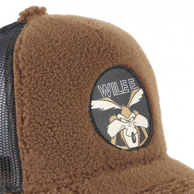 Casquette Trucker Looney Tunes Coyote Snapback Marron Capslab Capslab - 3