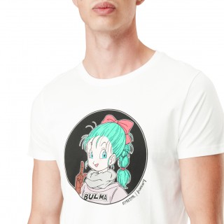 T-shirt homme en coton col rond Dragon Ball Bulma Capslab - 1