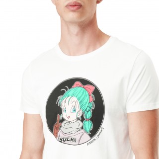 T-shirt Dragon Ball Bulma Homme Blanc Capslab Capslab - 1
