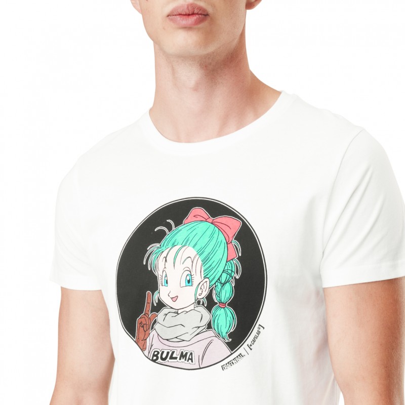 T-shirt homme Capslab en coton col rond Dragon Ball Bulma Capslab - 1