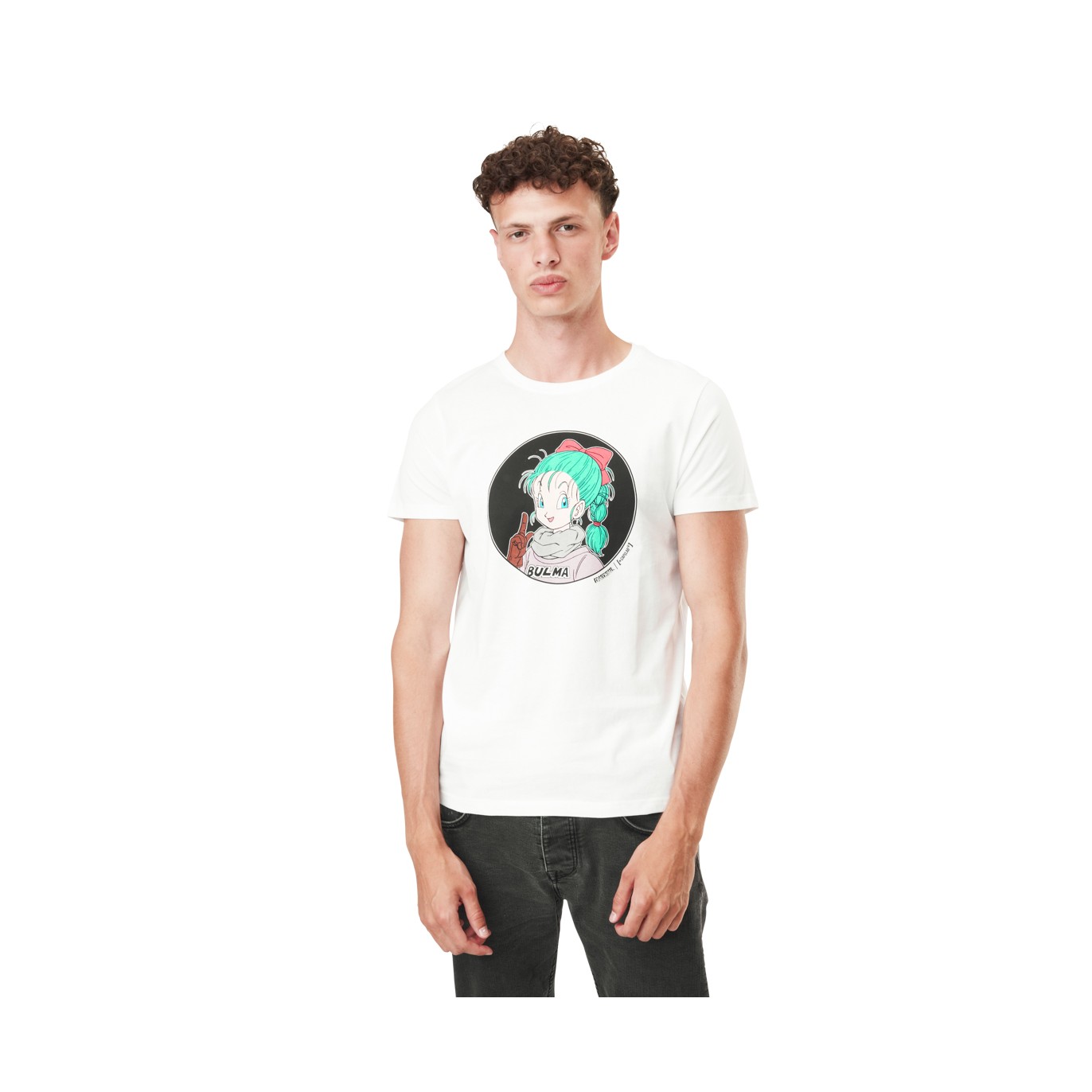T-shirt homme en coton col rond Dragon Ball Bulma Capslab - 3