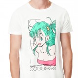 T-shirt Dragon Ball Bulma Homme Blanc Capslab