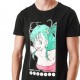 T-shirt Dragon Ball Bulma Homme Noir Capslab Capslab - 1