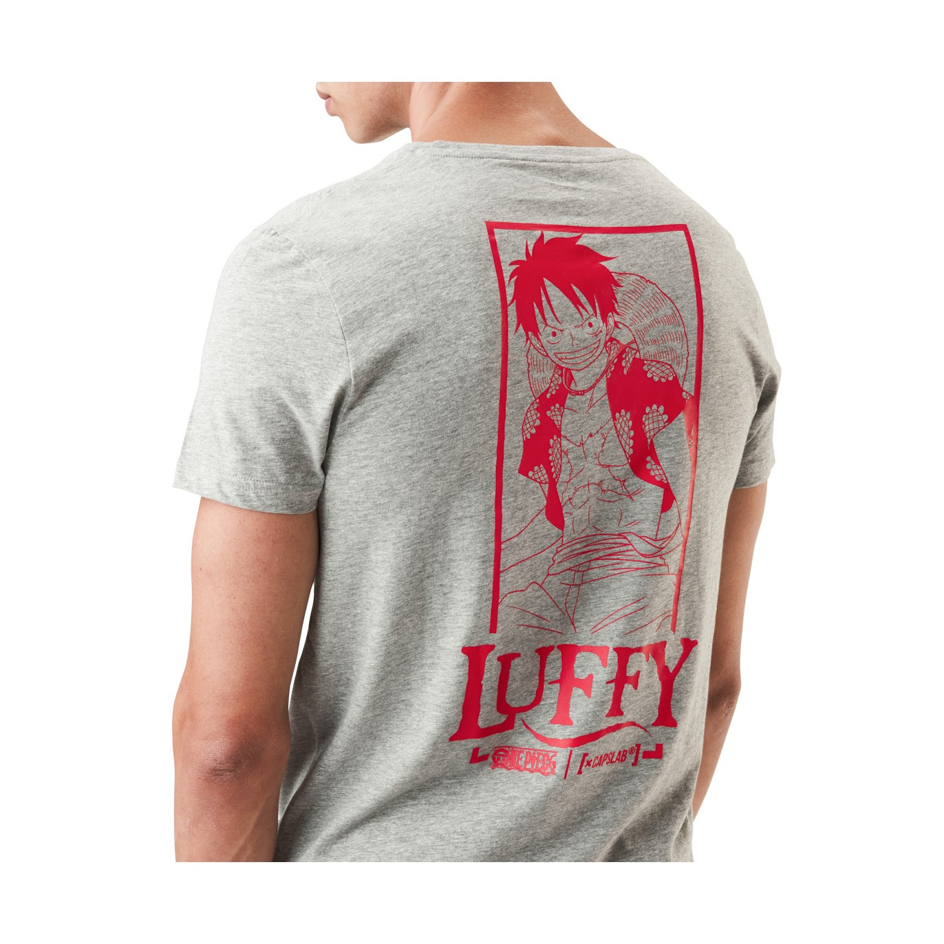 T-shirt homme col rond One Piece Luffy Capslab - 1