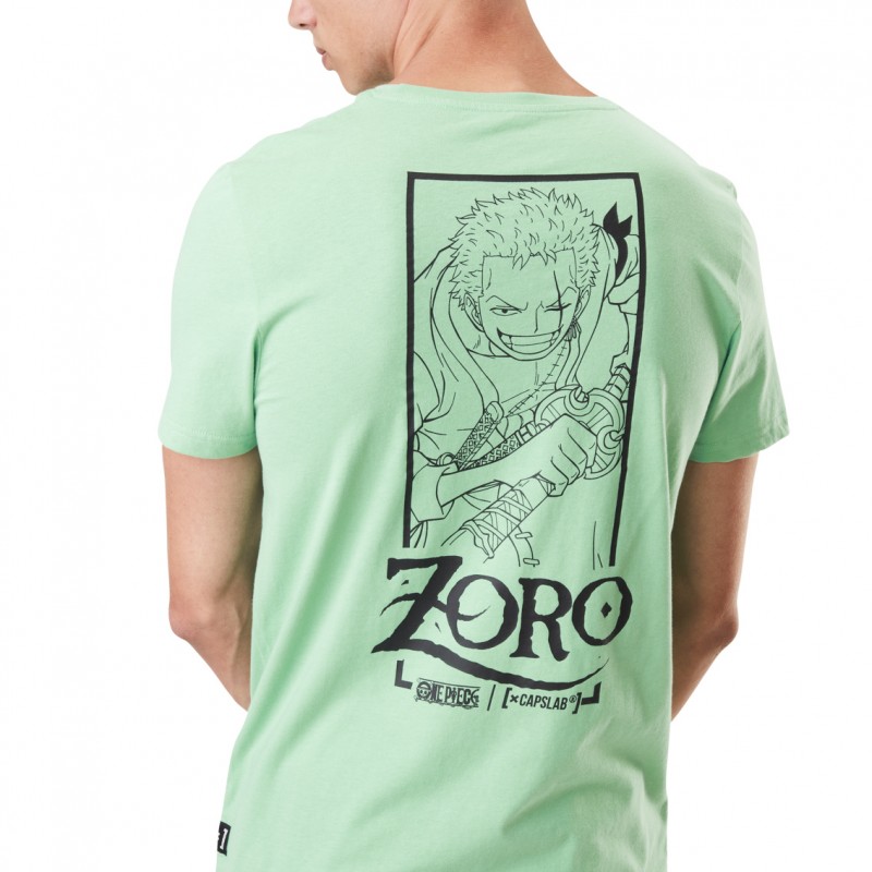 T-shirt homme Capslab col rond One Piece Zoro Capslab - 1