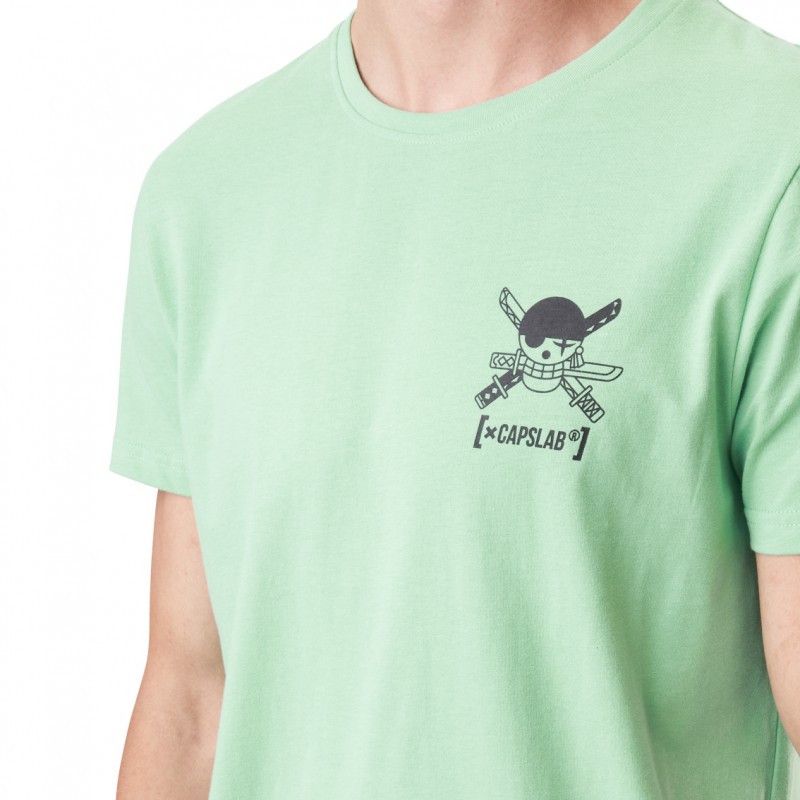 T-shirt homme Capslab col rond One Piece Zoro Capslab - 2