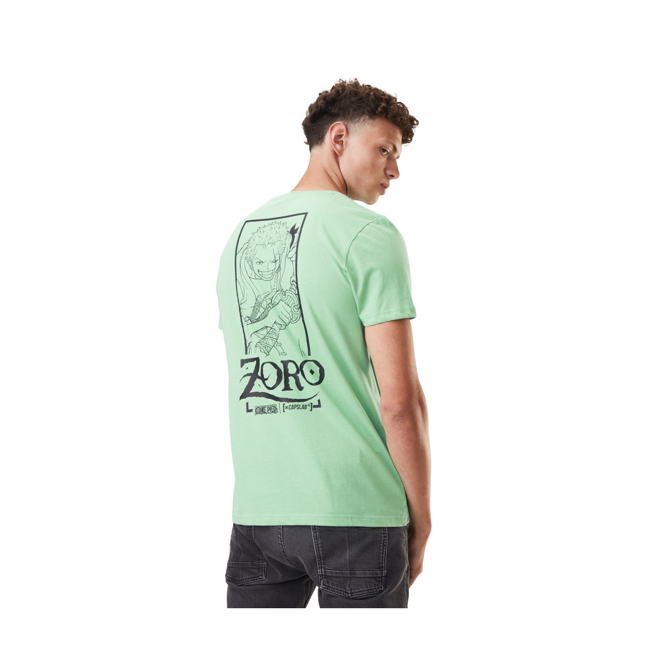 T-shirt homme col rond One Piece Zoro Capslab - 4