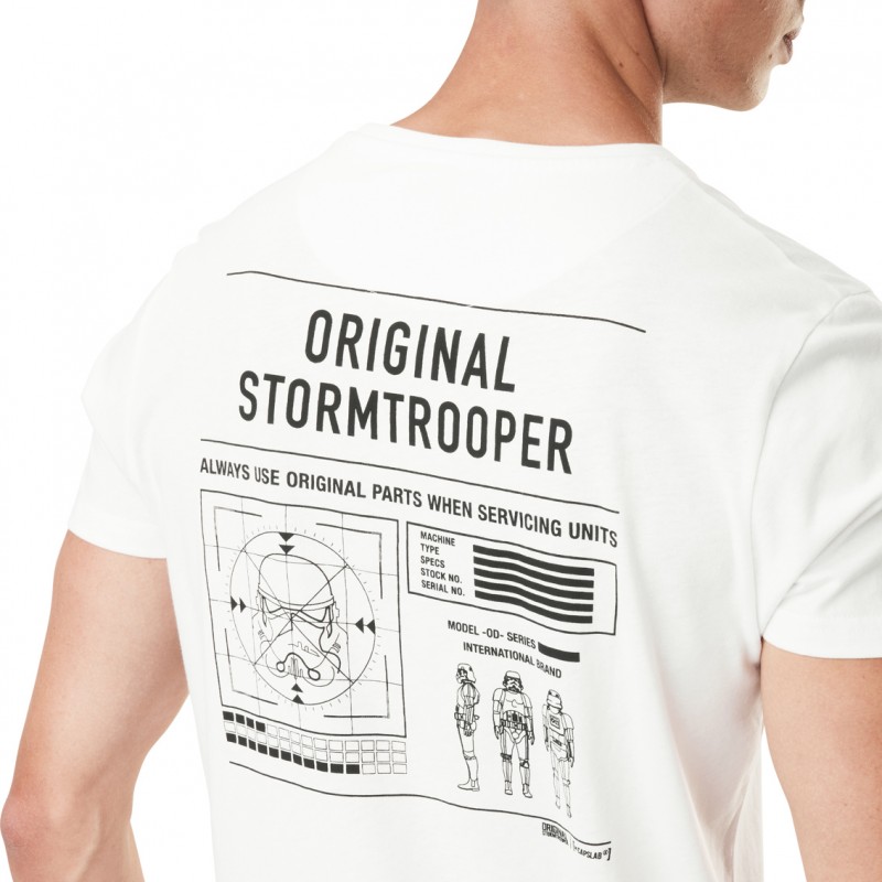 T-Shirt col rond homme en coton Stormtrooper Capslab - 1