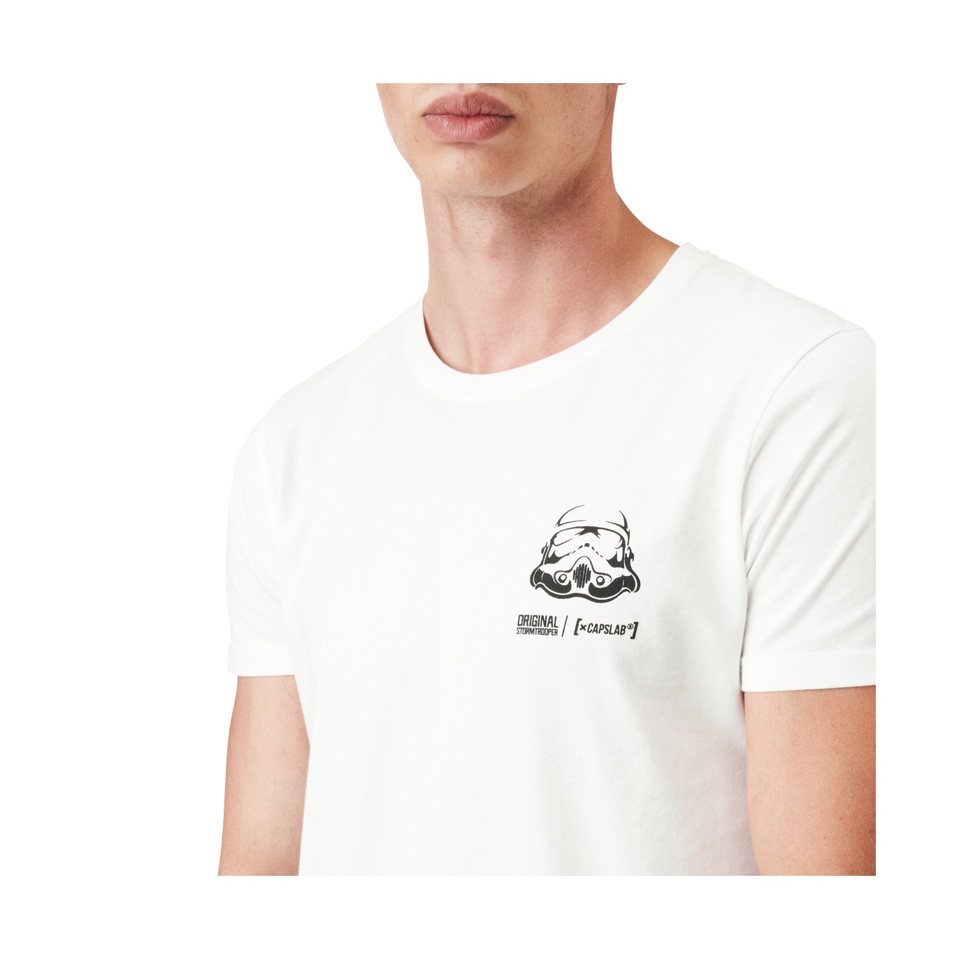 T-Shirt col rond homme en coton Stormtrooper Capslab - 2