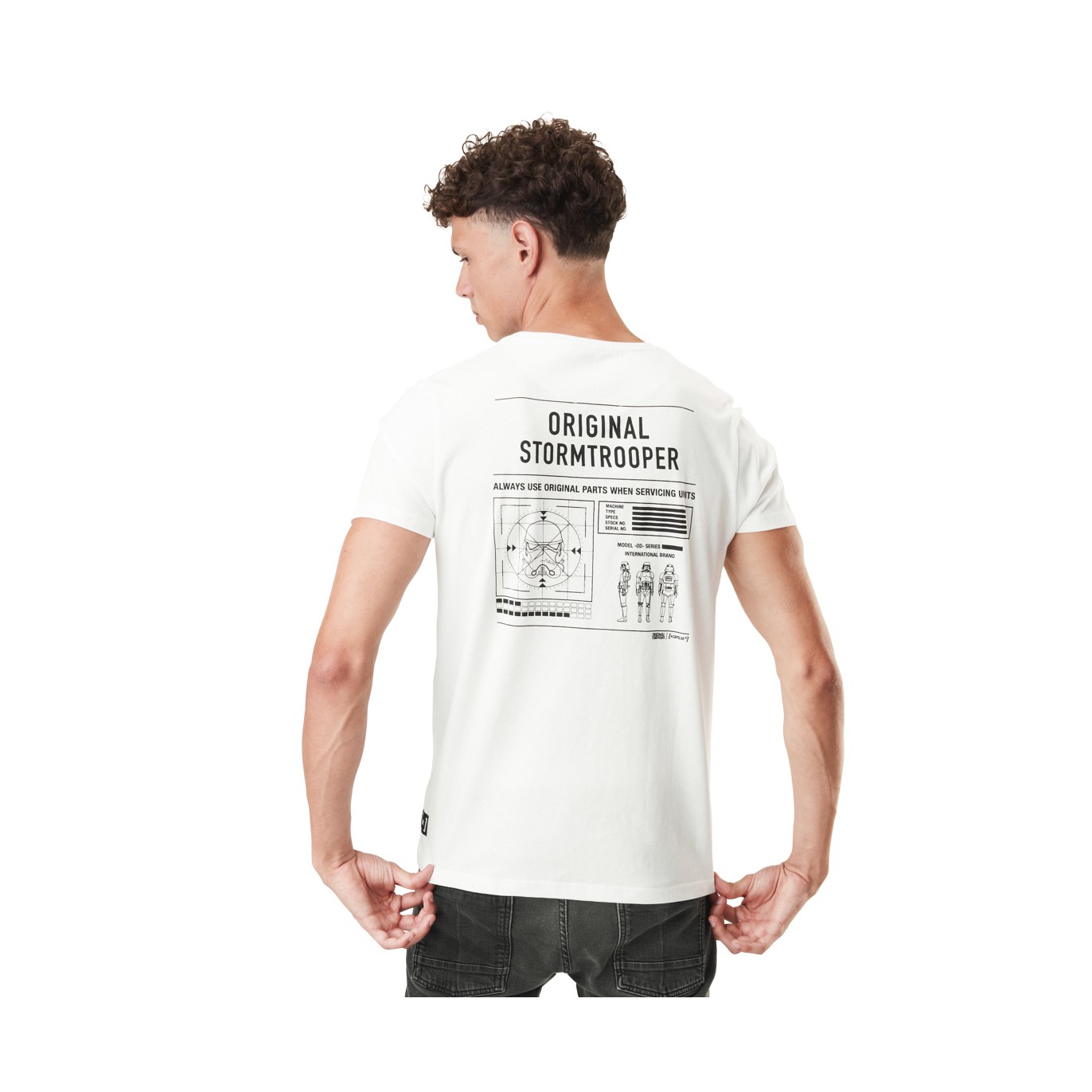 T-shirt Stormtrooper Homme Blanc Capslab Capslab - 3