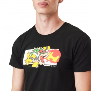 T-shirt Super Mario Bowser Homme Noir Capslab Capslab - 1