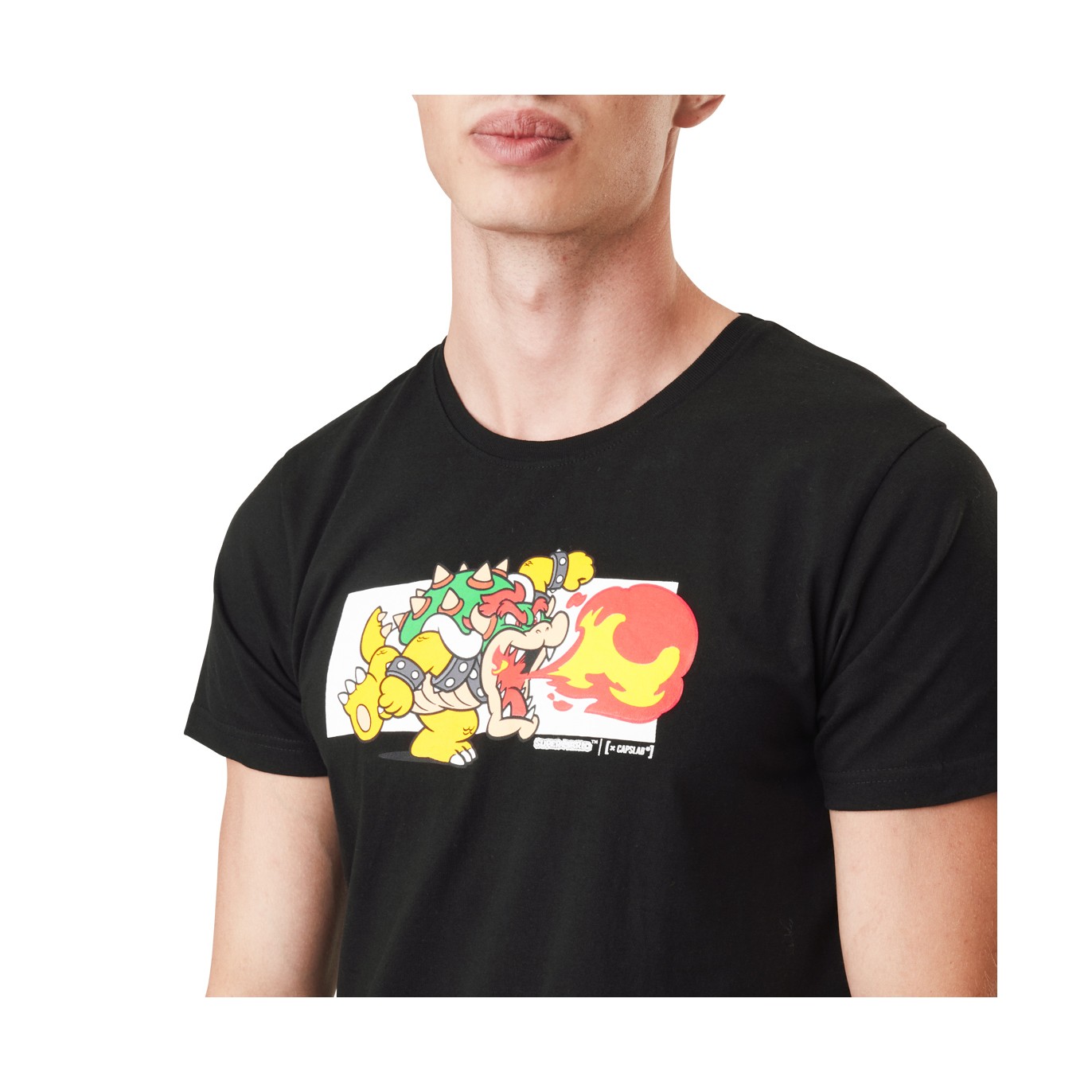 T-Shirt homme Super Mario Bros Bowser Capslab - 1