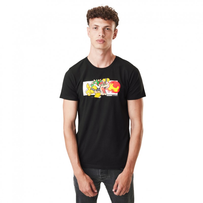 T-shirt Super Mario Bowser Homme Noir Capslab Capslab - 3