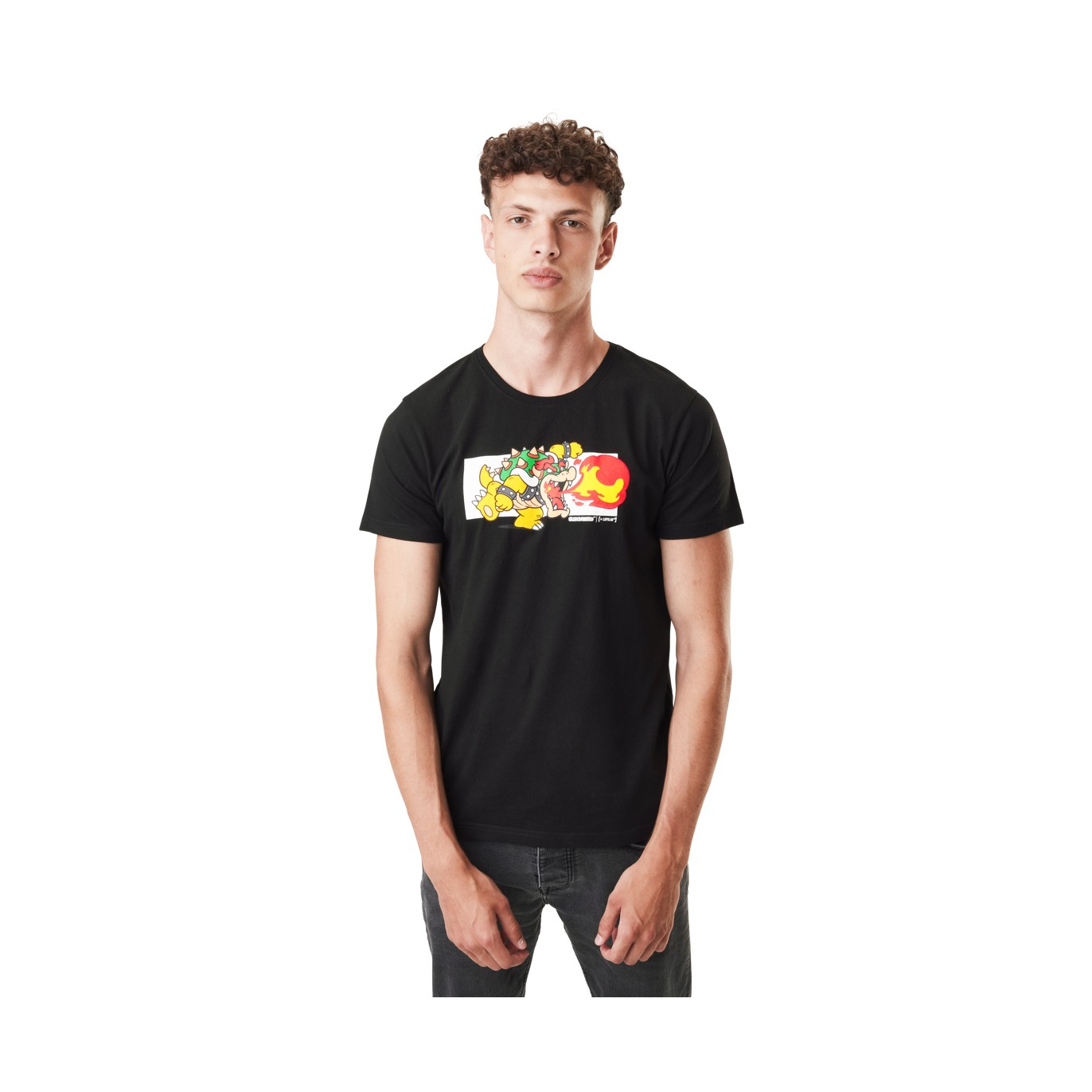 T-shirt Super Mario Bowser Homme Noir Capslab Capslab - 3
