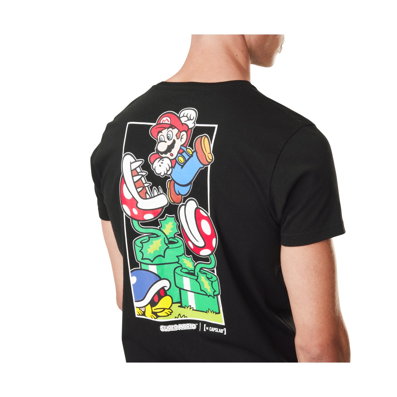 T-shirt Super Mario Homme Noir Capslab Capslab - 1