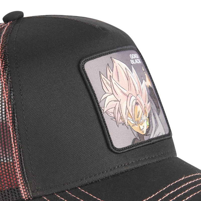 Casquette trucker avec filet Dragon Ball Super Black Goku Capslab - 3