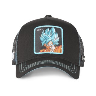Casquette trucker avec filet Dragon Ball Super Black Goku Capslab - 2