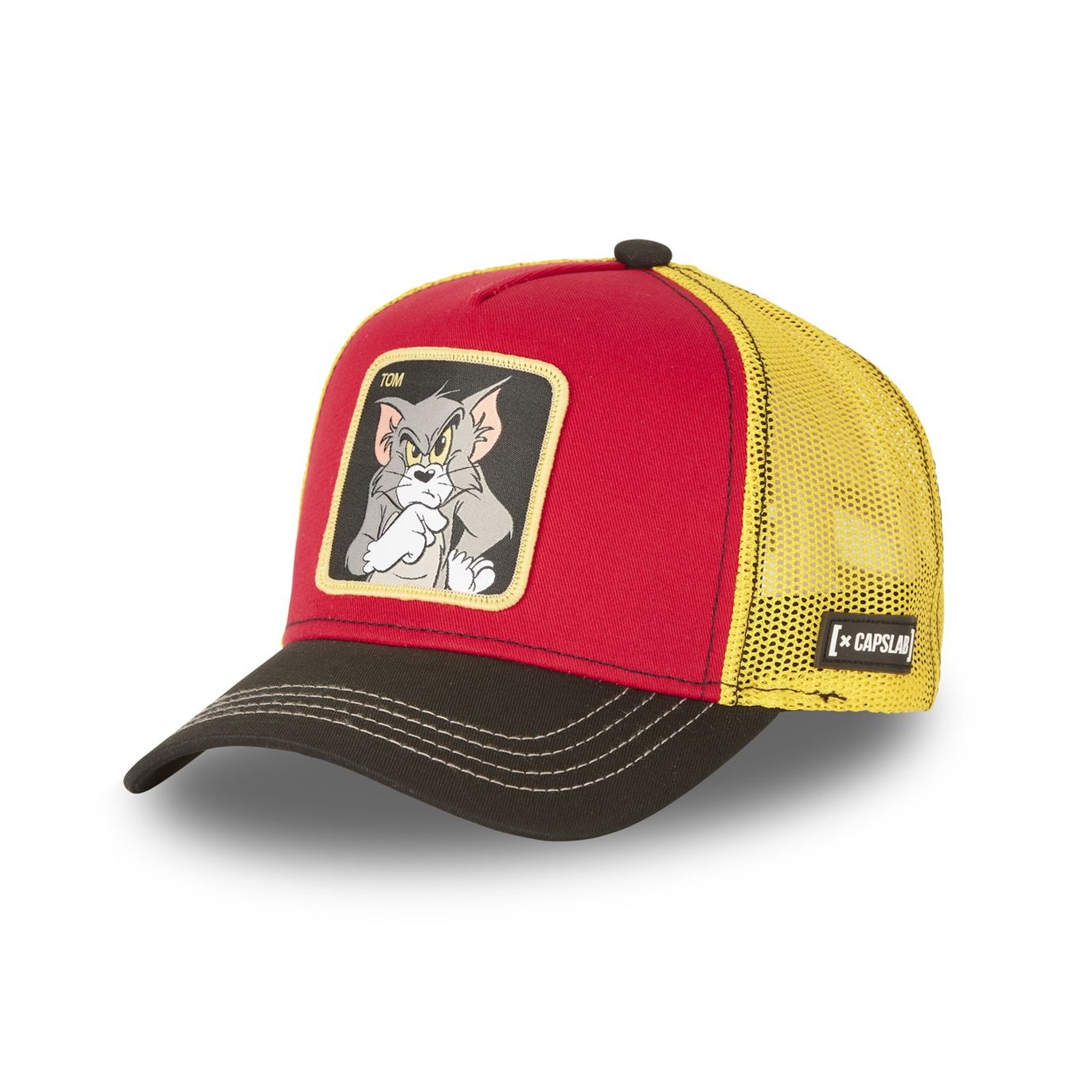 Casquette Trucker Tom And Jerry Snapback Jaune Capslab Capslab - 1