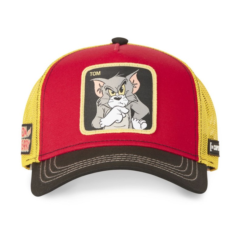 Casquette Trucker Tom And Jerry Snapback Jaune Capslab Capslab - 2