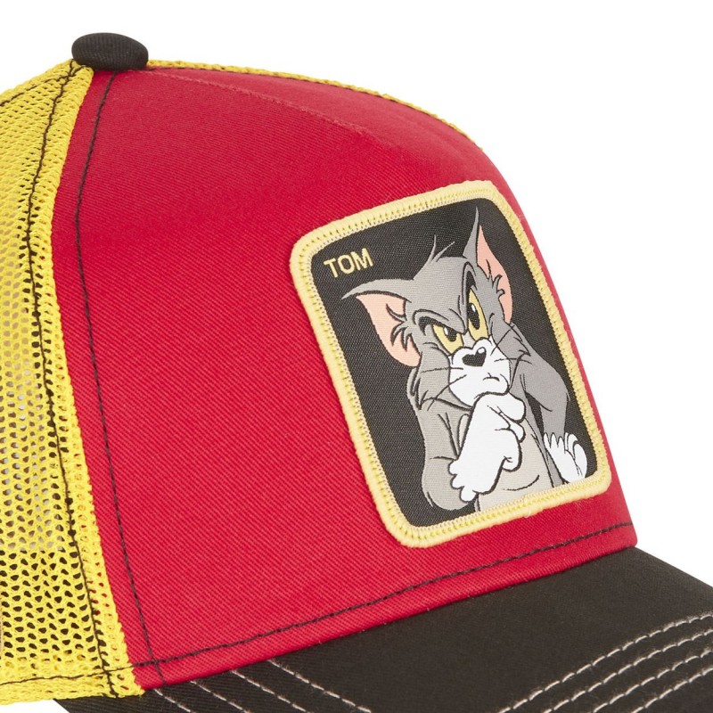 Casquette Trucker Tom And Jerry Snapback Jaune Capslab Capslab - 3