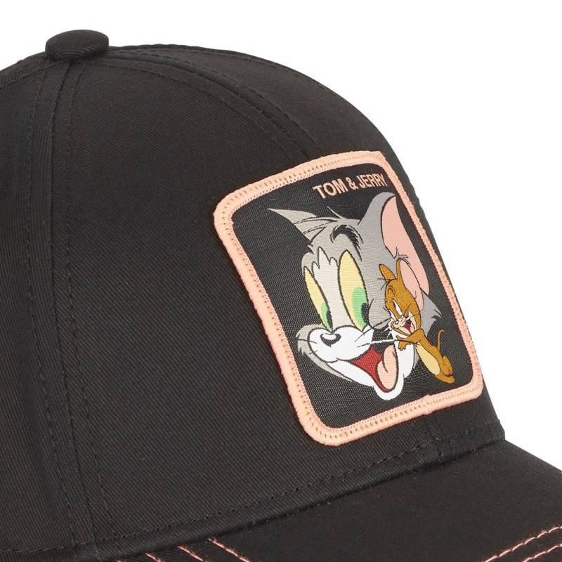 Casquette Baseball Tom And Jerry Boucle Noir Capslab Capslab - 3