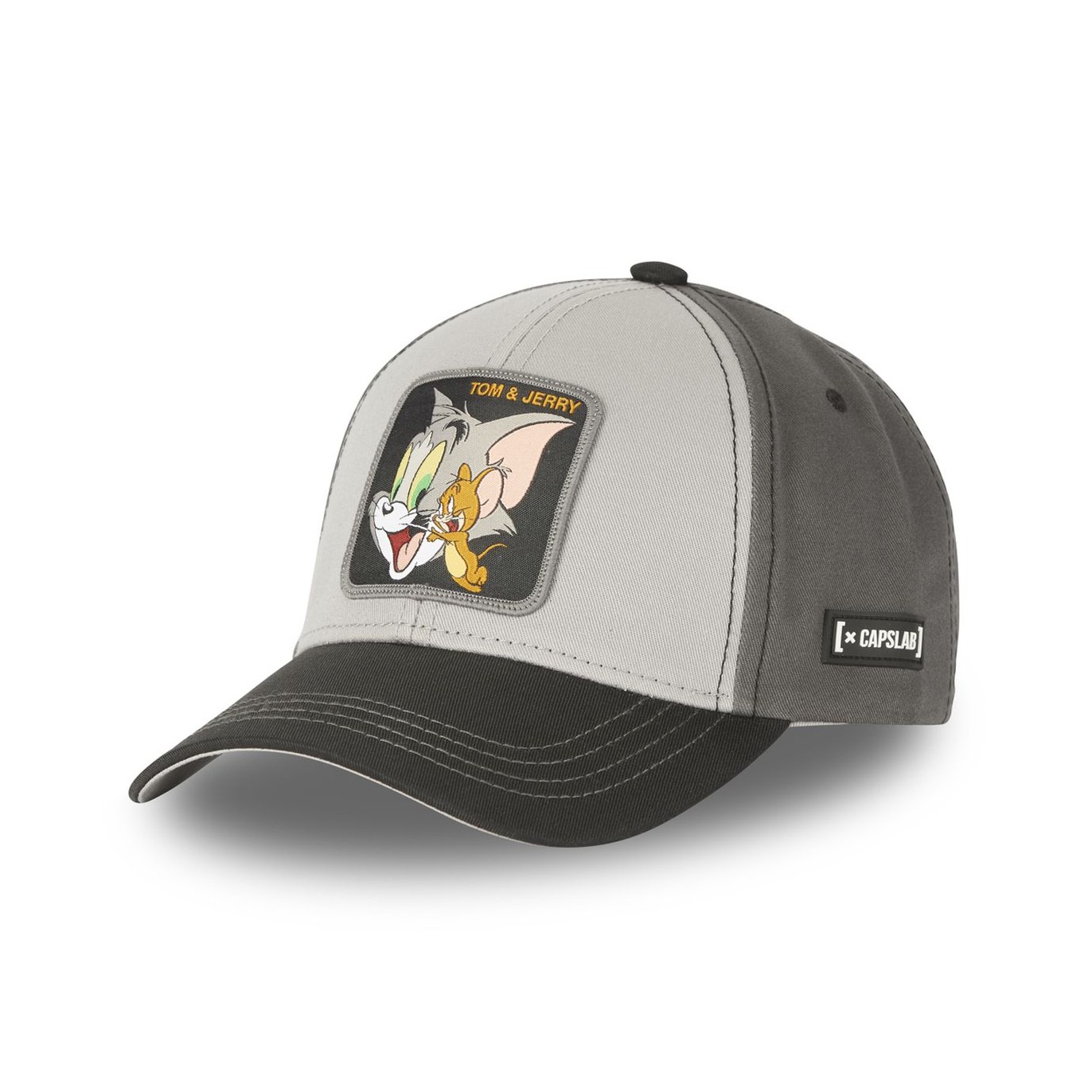 Casquette Baseball Tom And Jerry Boucle Gris Capslab Capslab - 1