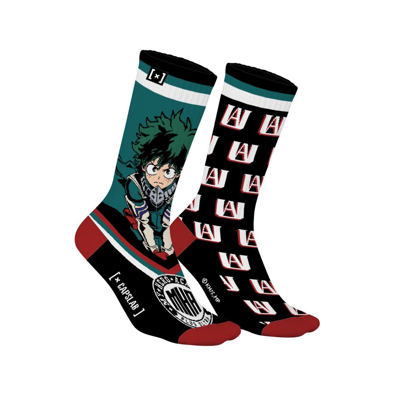 Chaussettes Mid-Calf My Hero Academia - Lot De 5 Paires - Motif Bakugo, Deku - Coton 70% - Pour Ados Et Adultes