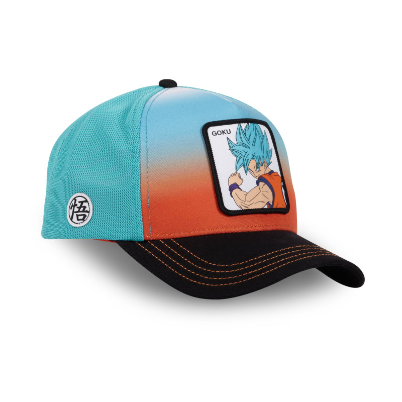 Casquette Trucker Dragon Ball Super Goku Snapback - Turquoise - Capslab Capslab - 3