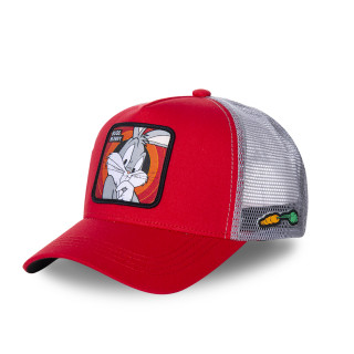 Casquette enfant Trucker Looney Tunes Bugs Bunny Snapback - Rouge - Capslab Capslab - 1