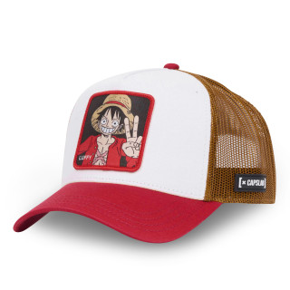 Casquette Trucker One Piece Luffy Snapback - Rouge - Capslab Capslab - 1