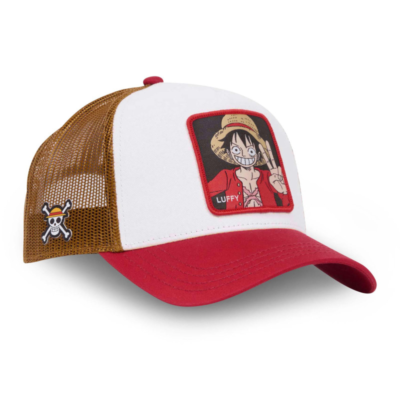 Casquette Trucker One Piece Luffy Snapback - Rouge - Capslab Capslab - 3