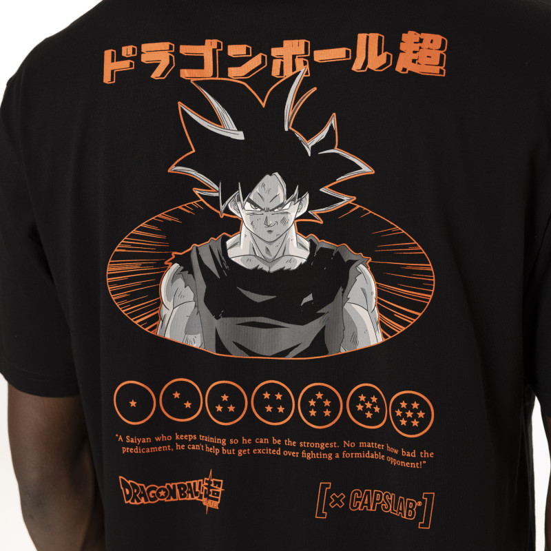 T-shirt Noir Dragon Ball Super Goku Homme - Capslab Capslab - 4