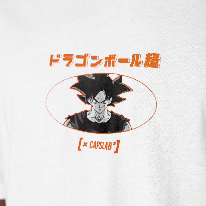 T-shirt Blanc Dragon Ball Super Goku Homme - Capslab Capslab - 2