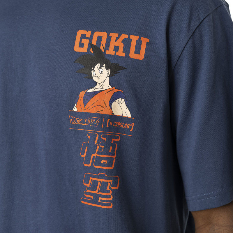 T-shirt en coton homme relax fit avec print Dragon Ball Z Goku Capslab - 2