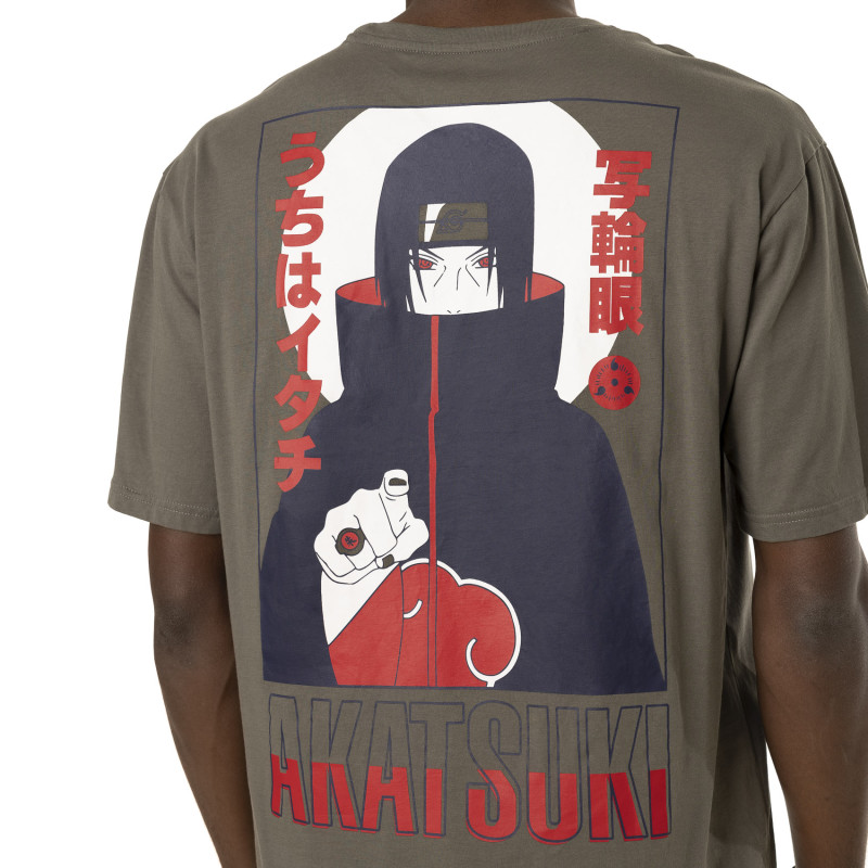 T-shirt en coton homme relax fit avec print Naruto Shippuden Akatsuki Capslab - 4