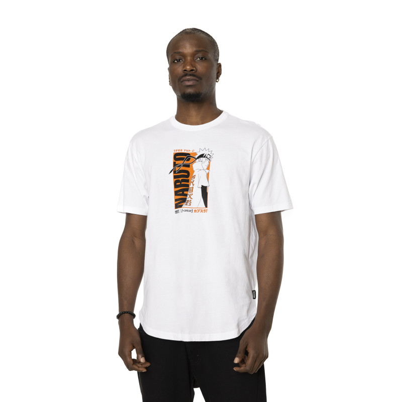 T-shirt en coton homme confort avec print  Naruto Shippuden Naruto Capslab - 1