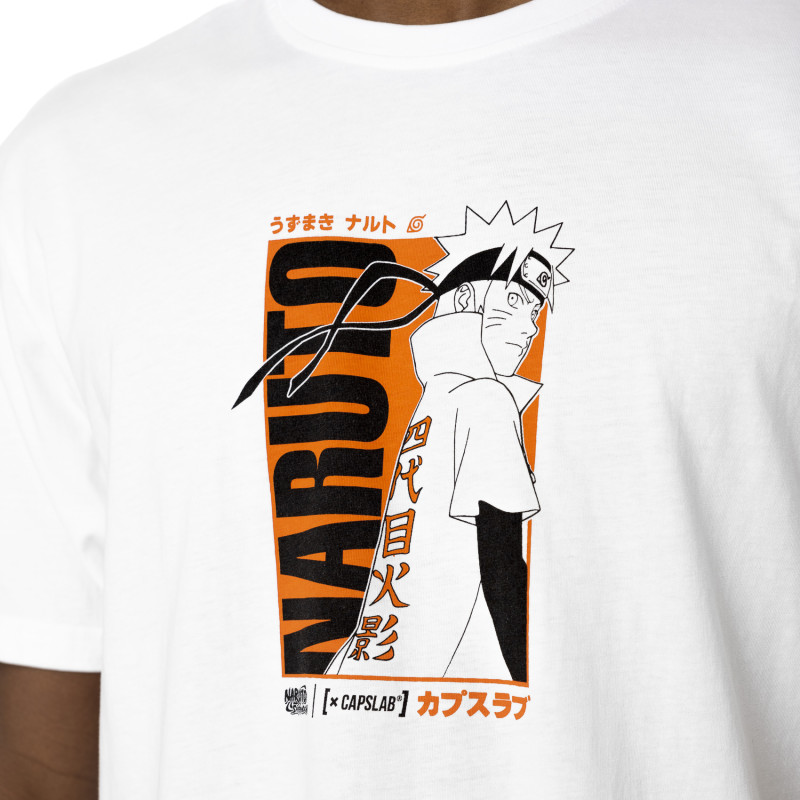 T-shirt en coton homme confort avec print  Naruto Shippuden Naruto Capslab - 2