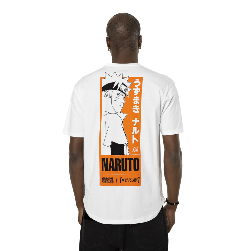T-shirt en coton homme confort avec print  Naruto Shippuden Naruto Capslab - 3