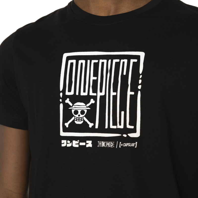 T-shirt en coton homme regular fit avec print One Piece Logo Capslab - 2