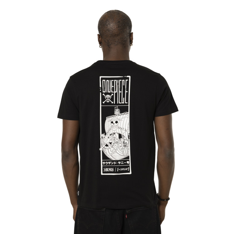 T-shirt en coton homme regular fit avec print One Piece Logo Capslab - 3