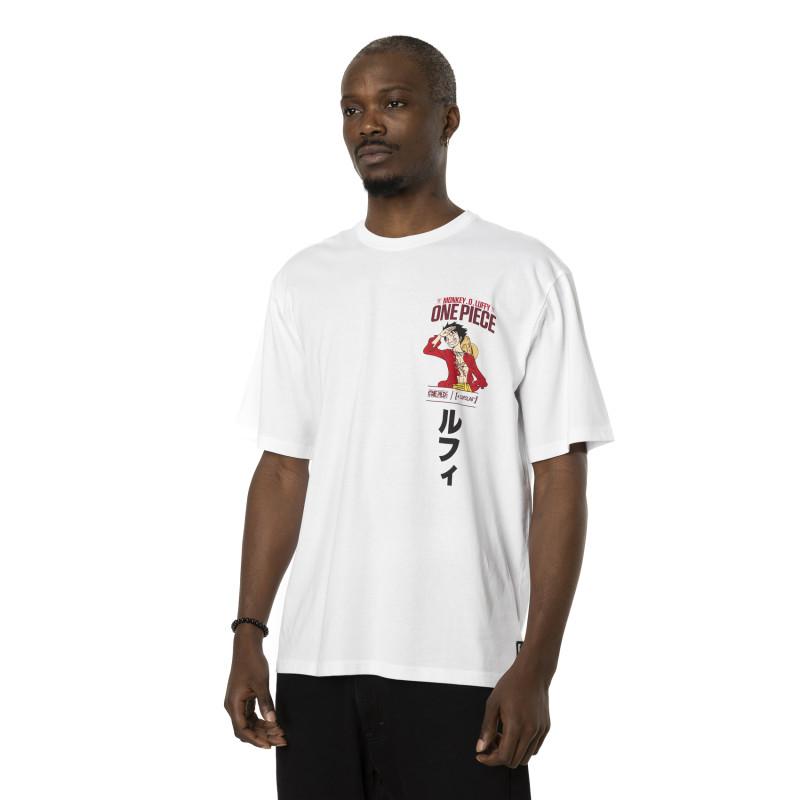 T-shirt en coton homme relax fit avec print  One Piece Luffy Capslab - 1