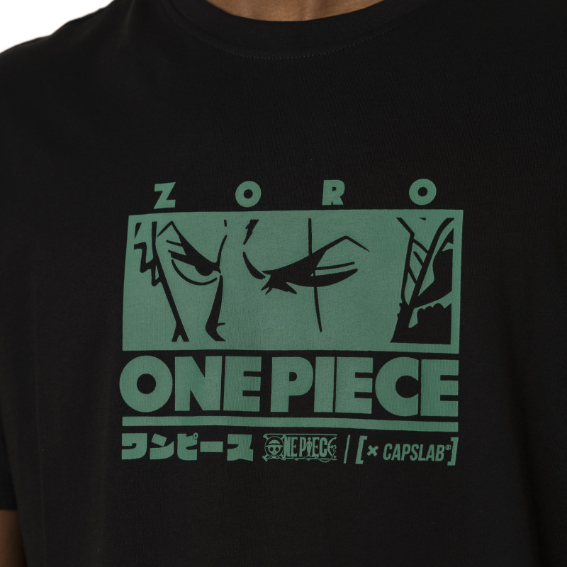 T-shirt Noir One Piece Roronoa Zoro Homme - Capslab Capslab - 2