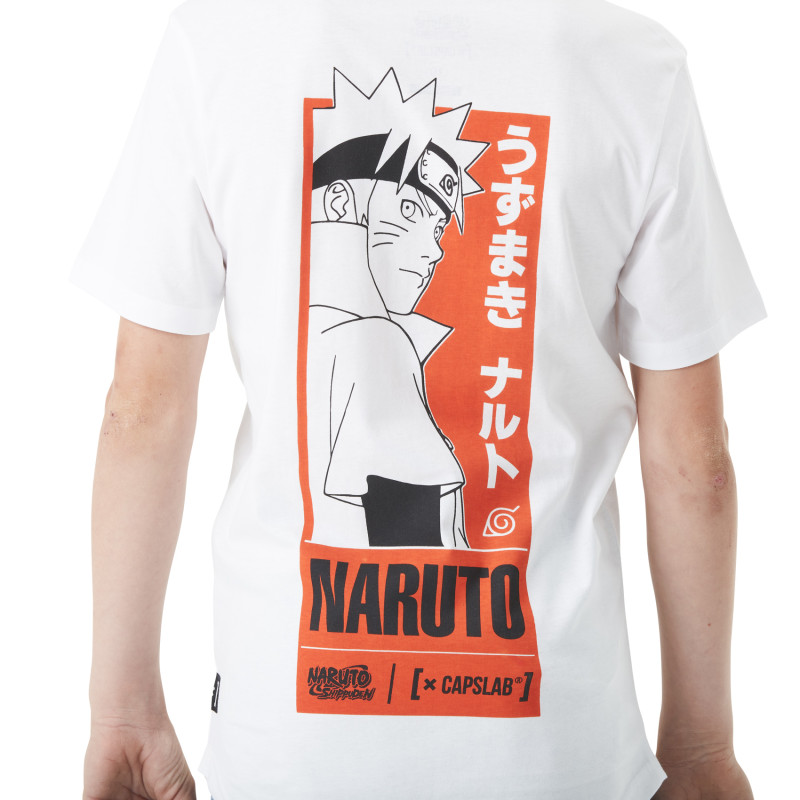 T-shirt Blanc Naruto Shippuden Garcon coupe Oversize - Capslab