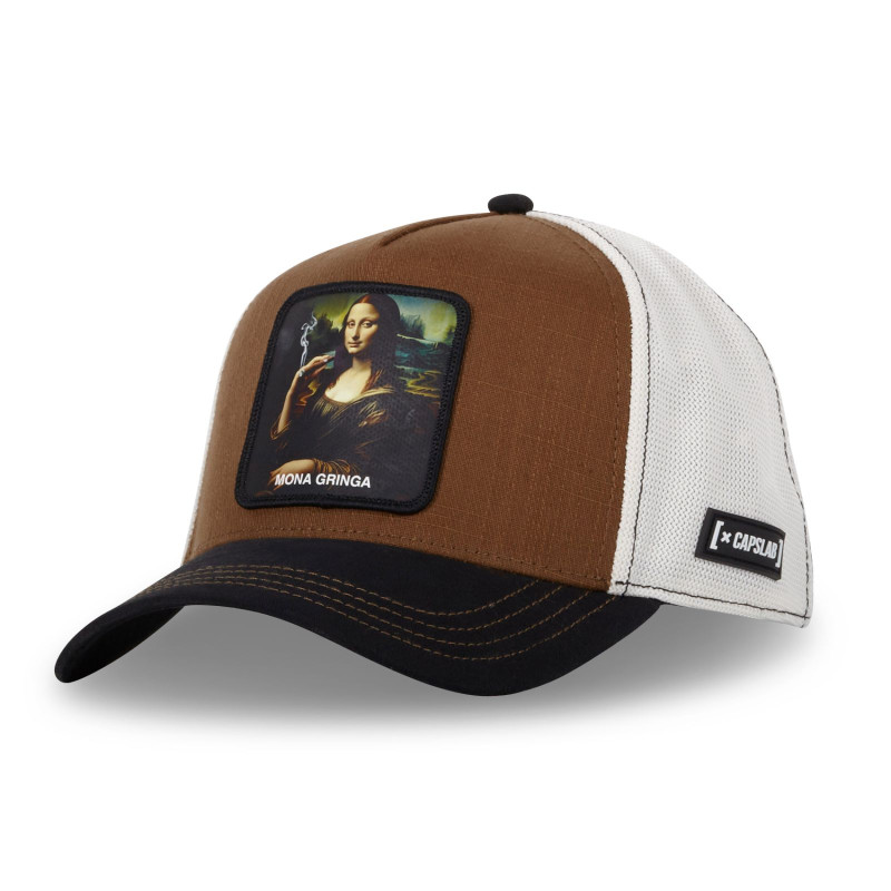 Casquette Trucker Snapback Mona Chica - Marron - Capslab