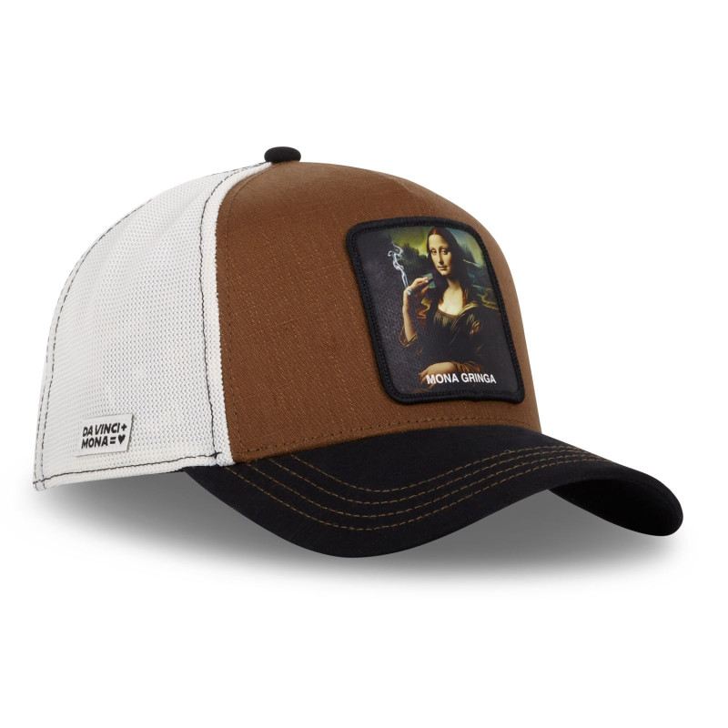 Casquette Trucker Snapback Mona Chica - Marron - Capslab